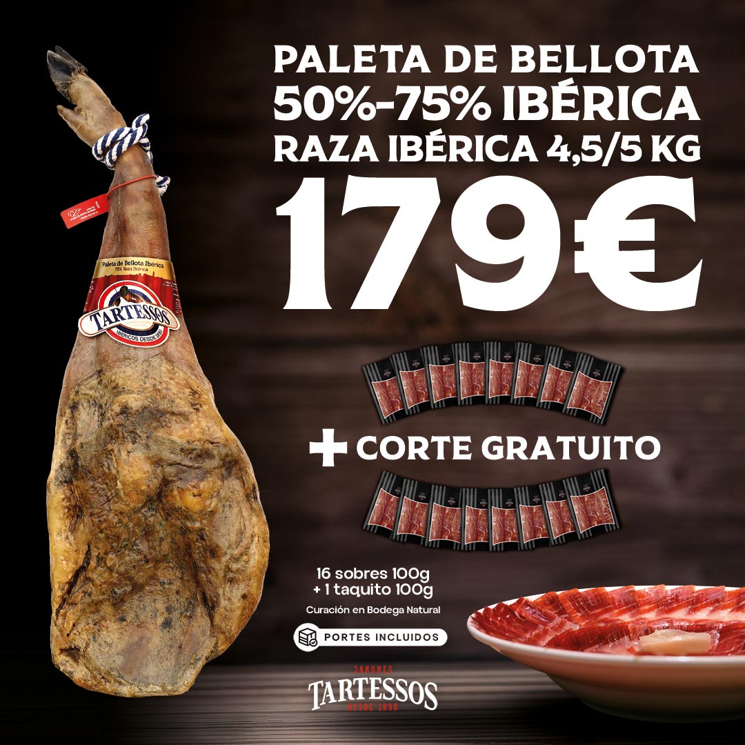 Especial Black Friday - Paleta Bellota 50/75% CORTE GRATIS